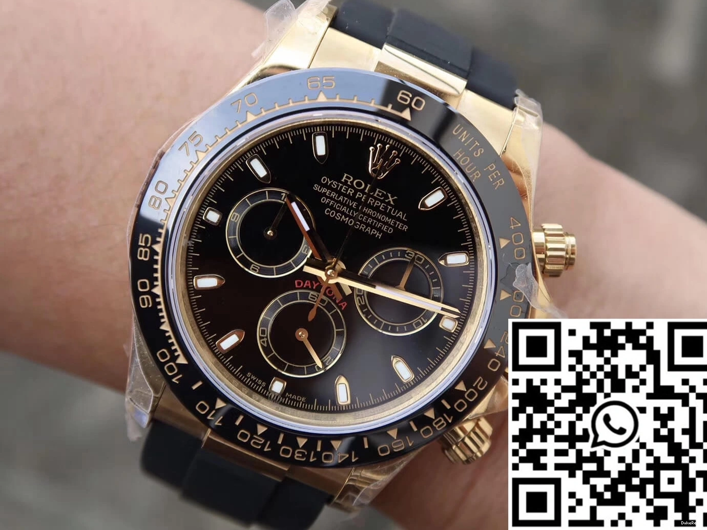 Black JH Daytona Cosmograph Dial M116518ln-0043 Rolex Factory 0301